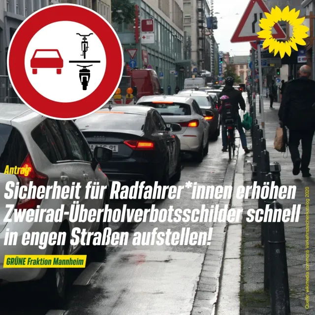 Sicherheit im Straßenverkehr erhöhen: Verkehrszeichen 277.1 Zweiradüberhol-Verbotsschild