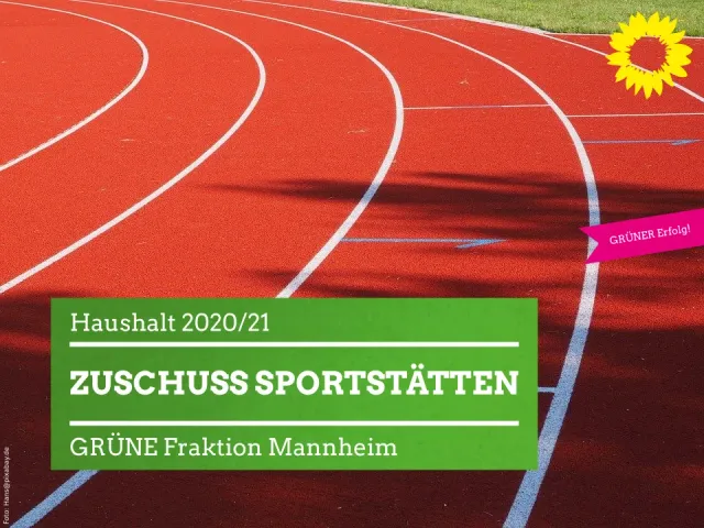 Etat 2020/21: Pflege und Unterhalt von Sportstätten