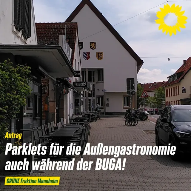 Parklets in Feudenheimer Hauptstraße auch während der BUGA