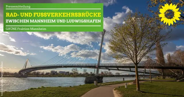 Rad- und Fußverkehrsbrücke zwischen Mannheim und Ludwigshafen