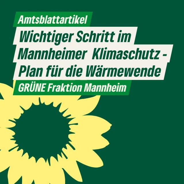 Wichtiger Schritt im Mannheimer Klimaschutz – Plan für die Wärmewende