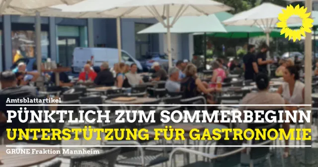 Pünktlich zum Sommeranfang: Gastronomiebetriebe erhalten Unterstützung