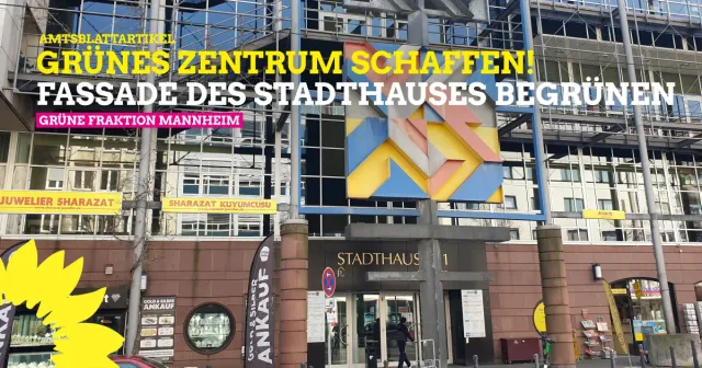 Grünes Zentrum in den Quadraten schaffen – Fassade des Stadthauses begrünen