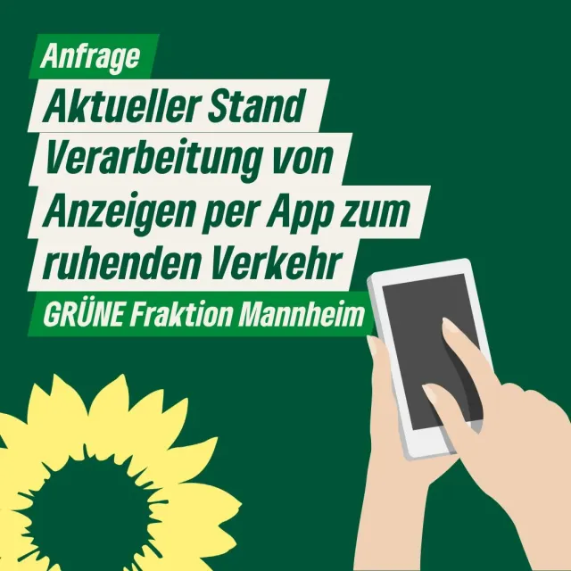 Aktueller Stand Verarbeitung von Anzeigen per App zum ruhenden Verkehr