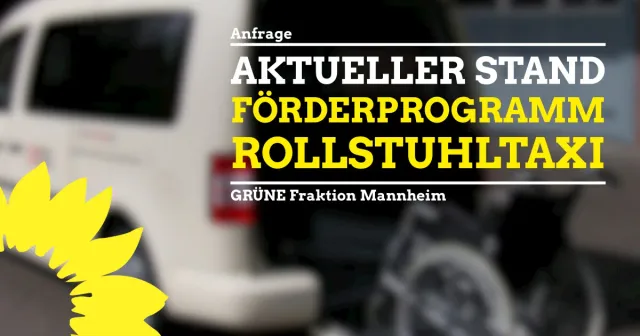 Umsetzung Förderprogramm Rollstuhltaxi