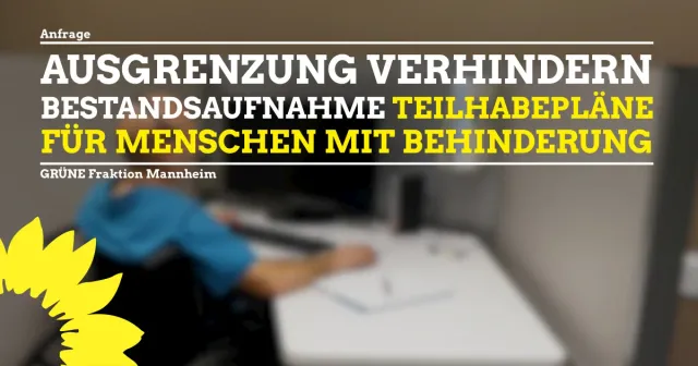 Aktueller Stand „Teilhabepläne für Menschen mit Behinderung“ in Mannheim