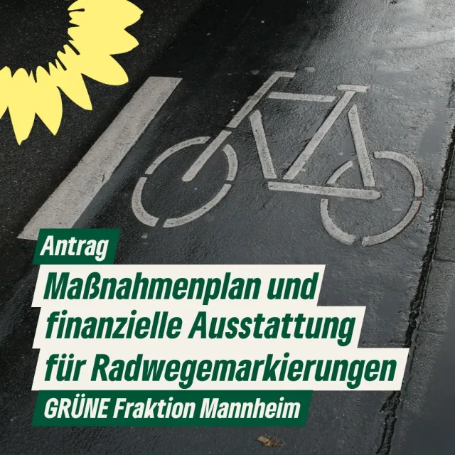 Maßnahmenplan und finanzielle Ausstattung für Radwegemarkierungen