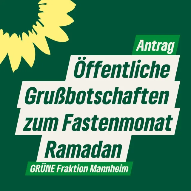 Öffentliche Grußbotschaften zum Fastenmonat Ramadan