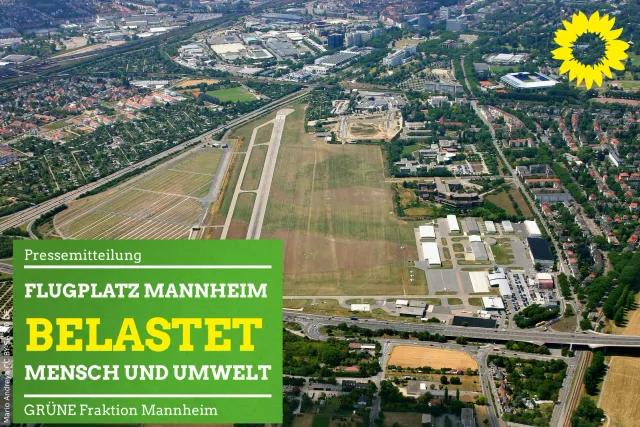 Flugplatz Mannheim belastet Mensch und Umwelt