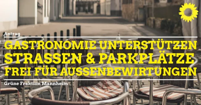 Unterstützung für die Gastronomie: Straßen und Parkplätze frei für Außenbewirtungen