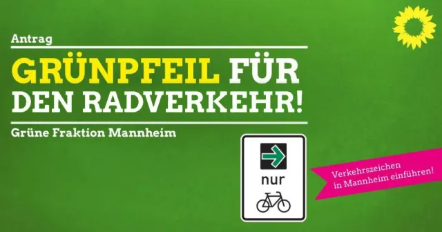 Grünpfeil für den Radverkehr