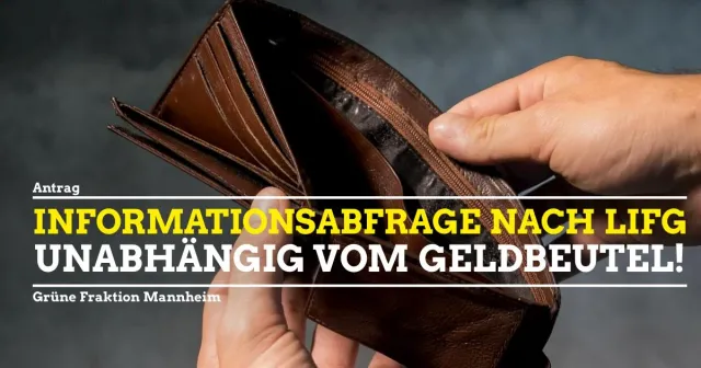 Informationsabfrage nach LIFG unabhängig vom Geldbeutel