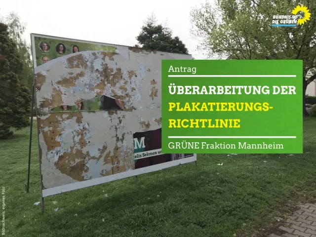 Überarbeitung Plakatierungsrichtlinie