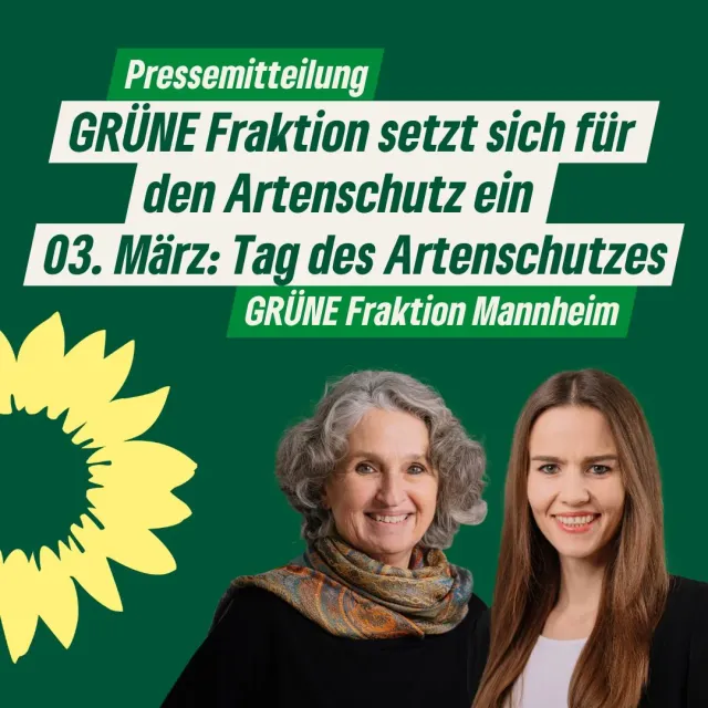 GRÜNE Fraktion setzt sich für den Artenschutz ein
