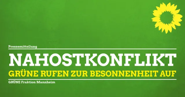 Grüne rufen zur Besonnenheit auf