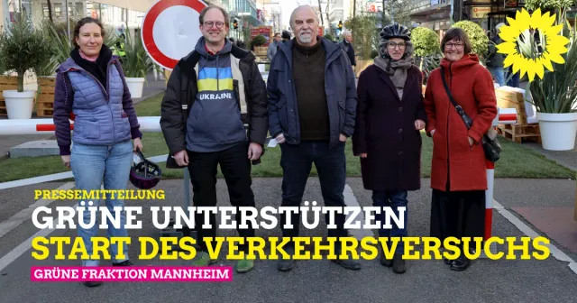 GRÜNE unterstützen den Verkehrsversuch Innenstadt