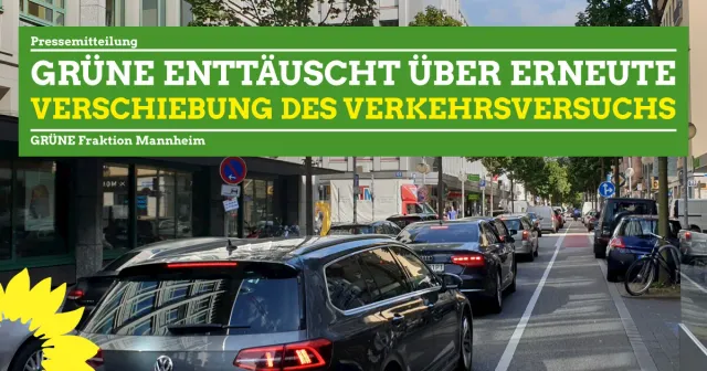 GRÜNE enttäuscht von der Verschiebung des Verkehrsversuchs
