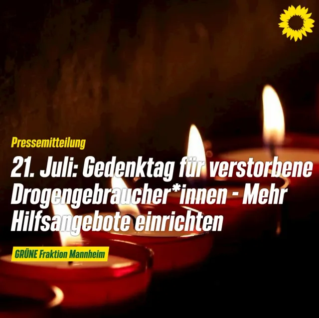 21. Juli: Gedenktag für verstorbene Drogengebraucher*innen
