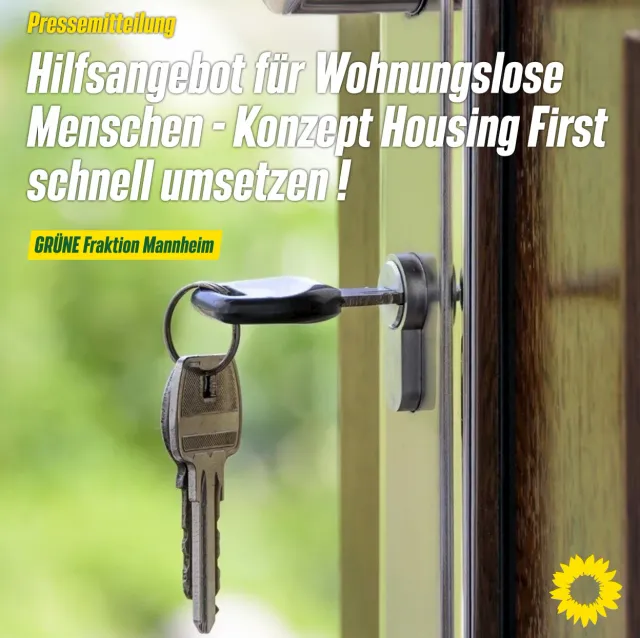 Hilfsangebot für wohnungslose Menschen – Konzept „Housing First“ in Mannheim umsetzen