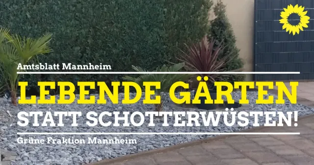 Lebendige Gärten statt Schotterwüsten!