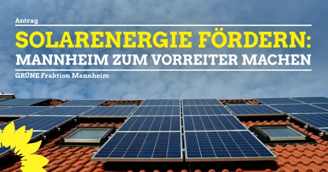 Mannheim zum Vorreiter der Solarenergie machen