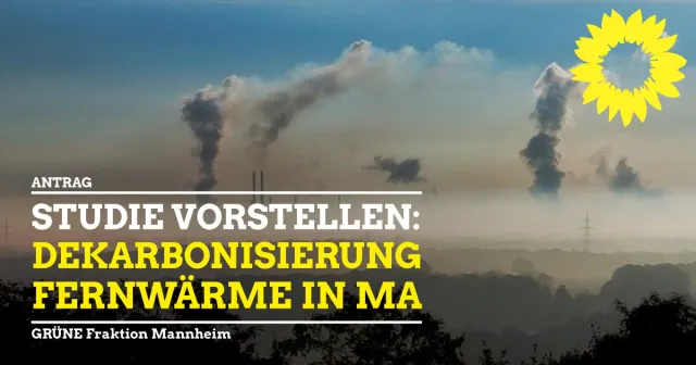 Vorstellung der Studie „Dekarbonisierung der Fernwärmeversorgung in Mannheim, Heidelberg und Region bis zum Jahr 2030 zur Beendigung der Steinkohleverbrennung bis 2030“