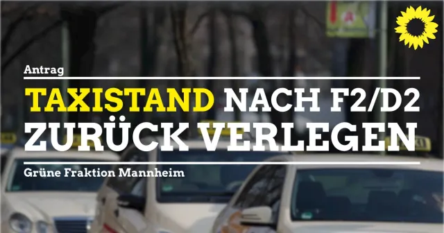 Verlegung des Taxistands nach F2/D2