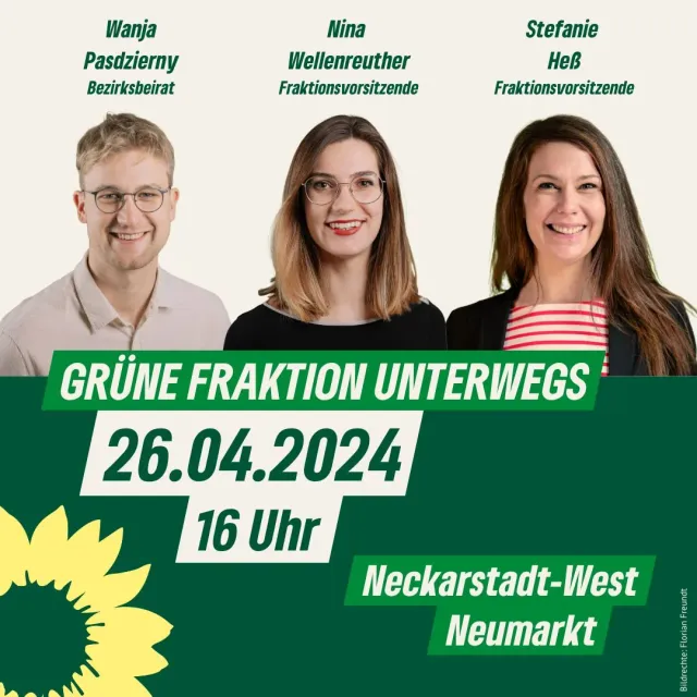 GRÜNE Fraktion unterwegs – Neckarstadt-West
