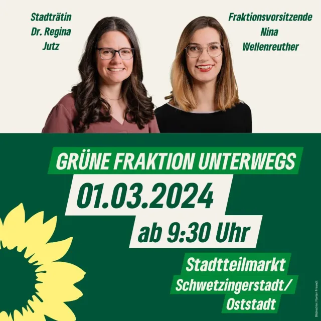 GRÜNE Fraktion unterwegs – Schwetzingerstadt/Oststadt