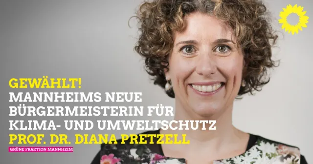 Diana Pretzell wird zweite GRÜNE Umweltbürgermeisterin