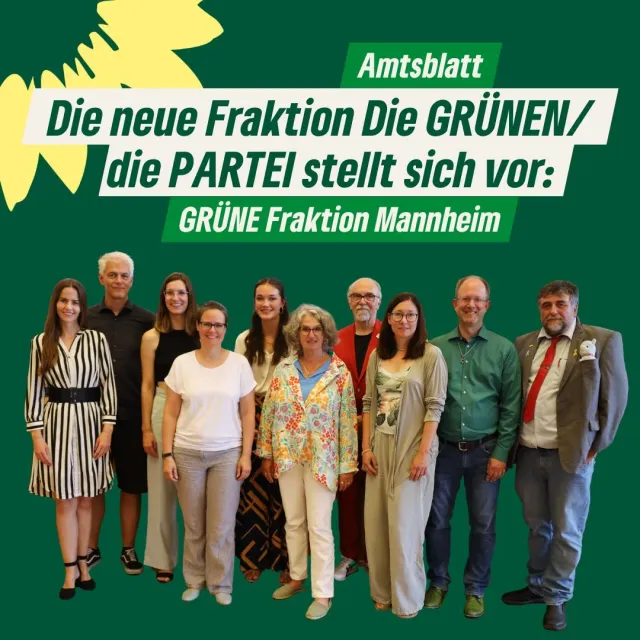 Die neue Fraktion Die GRÜNEN / Die PARTEI stellt sich vor: