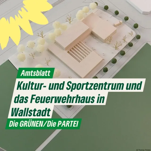 Kultur- und Sportzentrum und das Feuerwehrhaus in Wallstadt