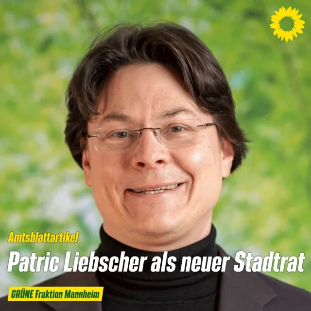Wechsel in der Gemeinderatsfraktion – GRÜNE begrüßen Patric Liebscher als neuen Stadtrat