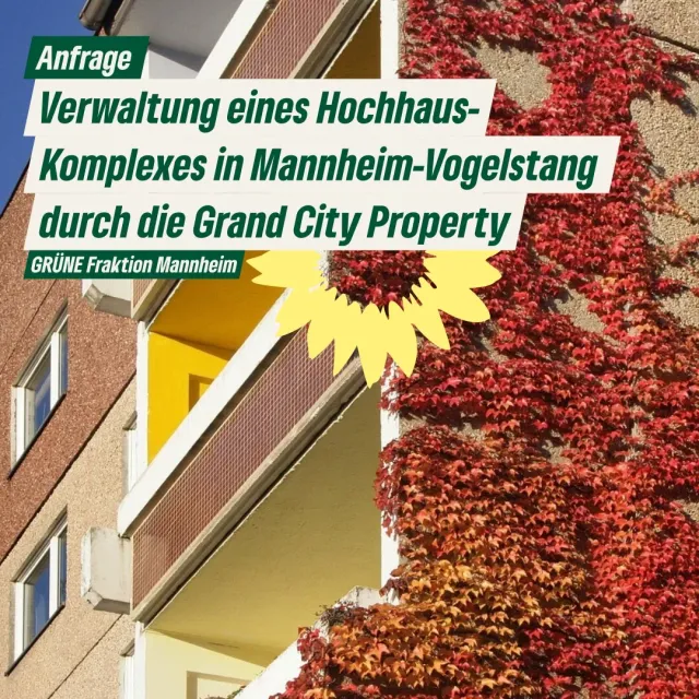 Verwaltung eines Hochhaus-Komplexes in Mannheim-Vogelstang durch die Grand City Property