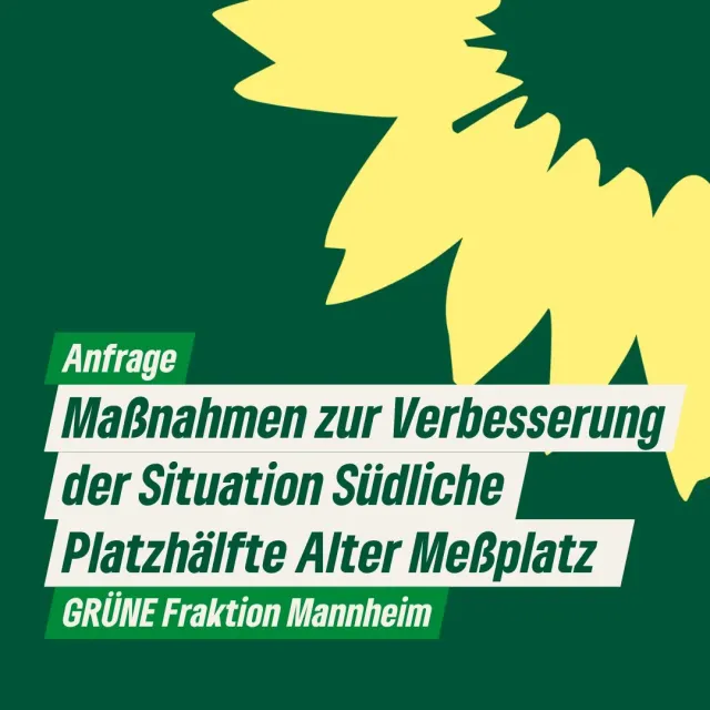 Maßnahmen zur Verbesserung der Situation Südliche Platzhälfte Alter Meßplatz