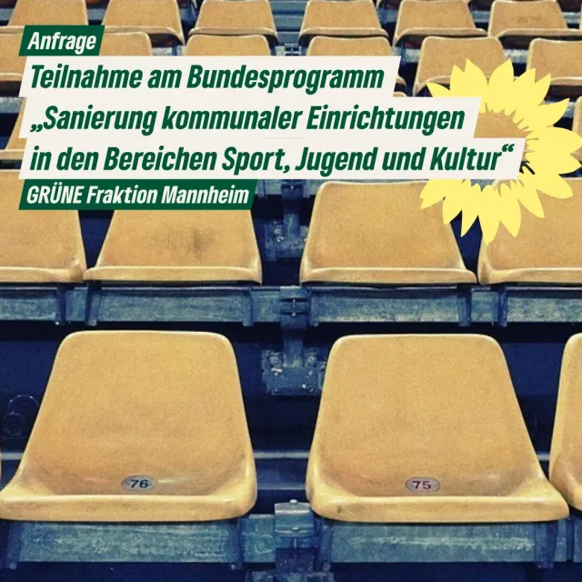 Teilnahme am Bundesprogramm „Sanierung kommunaler Einrichtungen in den Bereichen Sport, Jugend und Kultur“