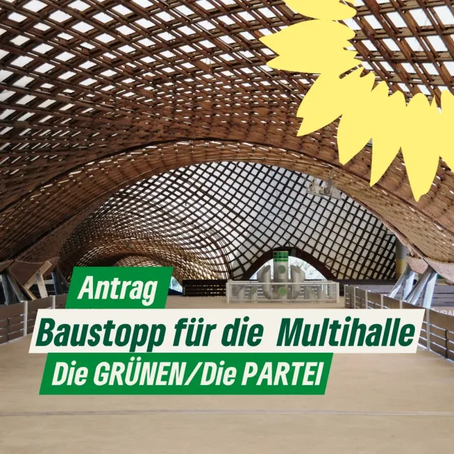 Baustopp für die Multihalle