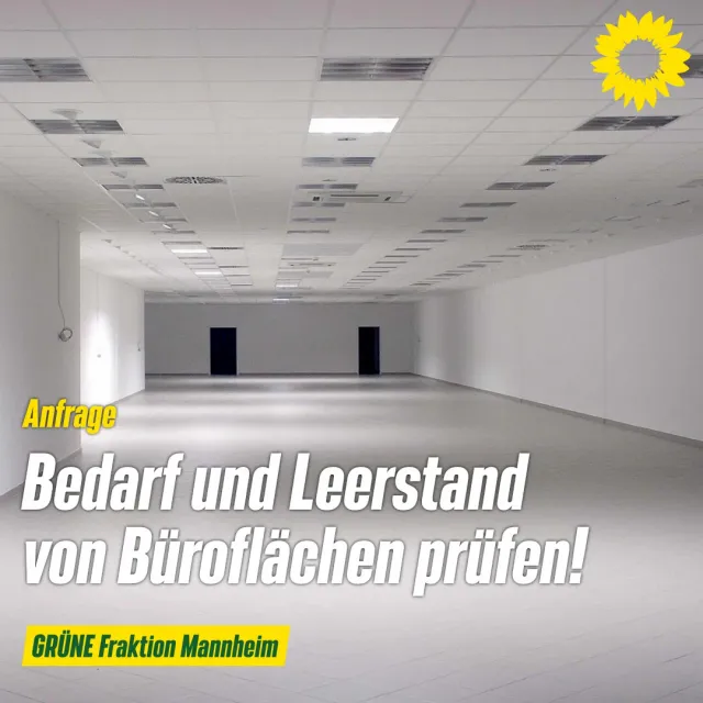 Bedarf und Leerstand von Büroflächen in Mannheim
