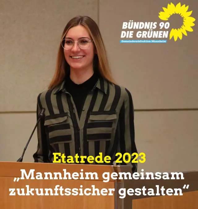 Etatrede 2023 – Mannheim gemeinsam zukunftssicher gestalten