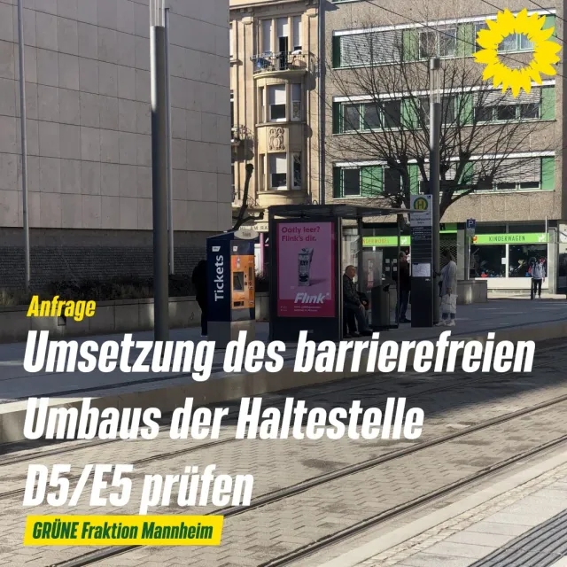 Barrierefreier Umbau Haltestelle D5/E5