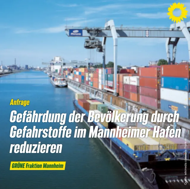 Gefährdung der Bevölkerung durch Gefahrstoffe im Containerterminal im Handelshafen mindern.