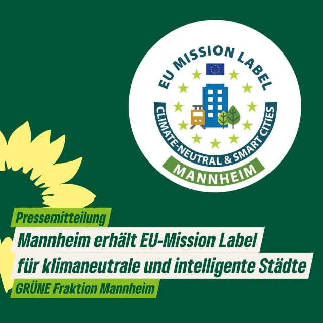 Mannheim erhält EU-Mission Label für klimaneutrale und intelligente Städte
