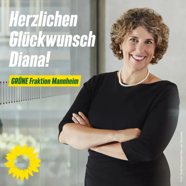 Die GRÜNE Fraktion gratuliert Prof. Dr. Diana Pretzell zur Wahl als Erste Bürgermeisterin