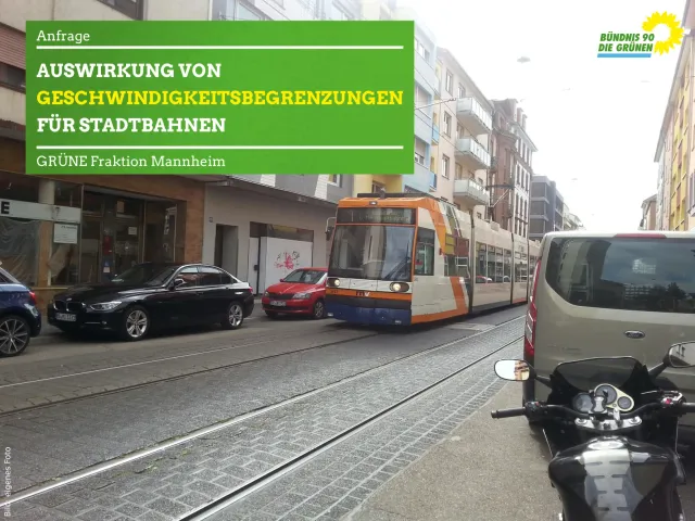 Auswirkung von Geschwindigkeitsbegrenzungen für Stadtbahnen